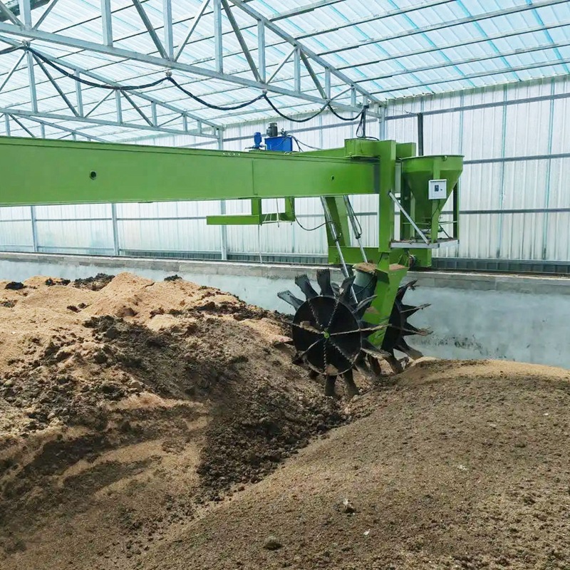 Composter Machine Farm Industrial Composter Machine Food Waste Garden Composting Turner Machine