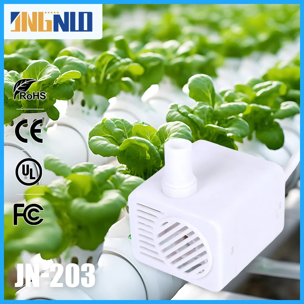 Indoor Vertical Grow Rack RoHS Large Channel Flow Aquarium Submersible Water Pump