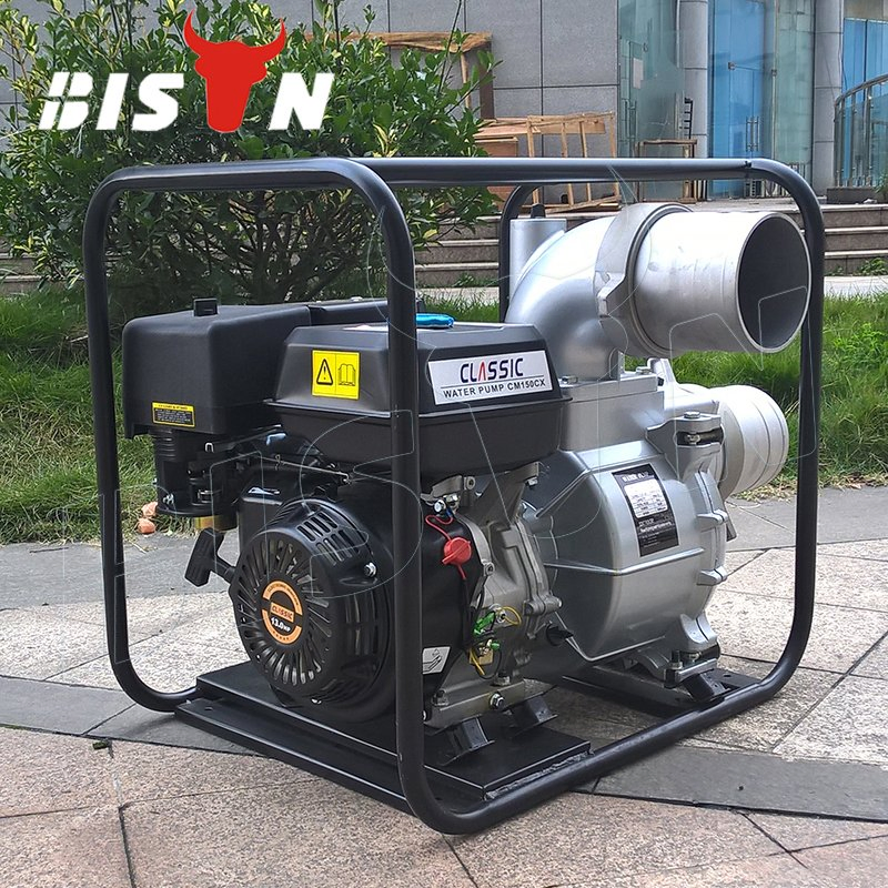مضخة مياه تعمل بالغاز المحمول من بيسون 18HP 6 بوصة لري الفيضانات