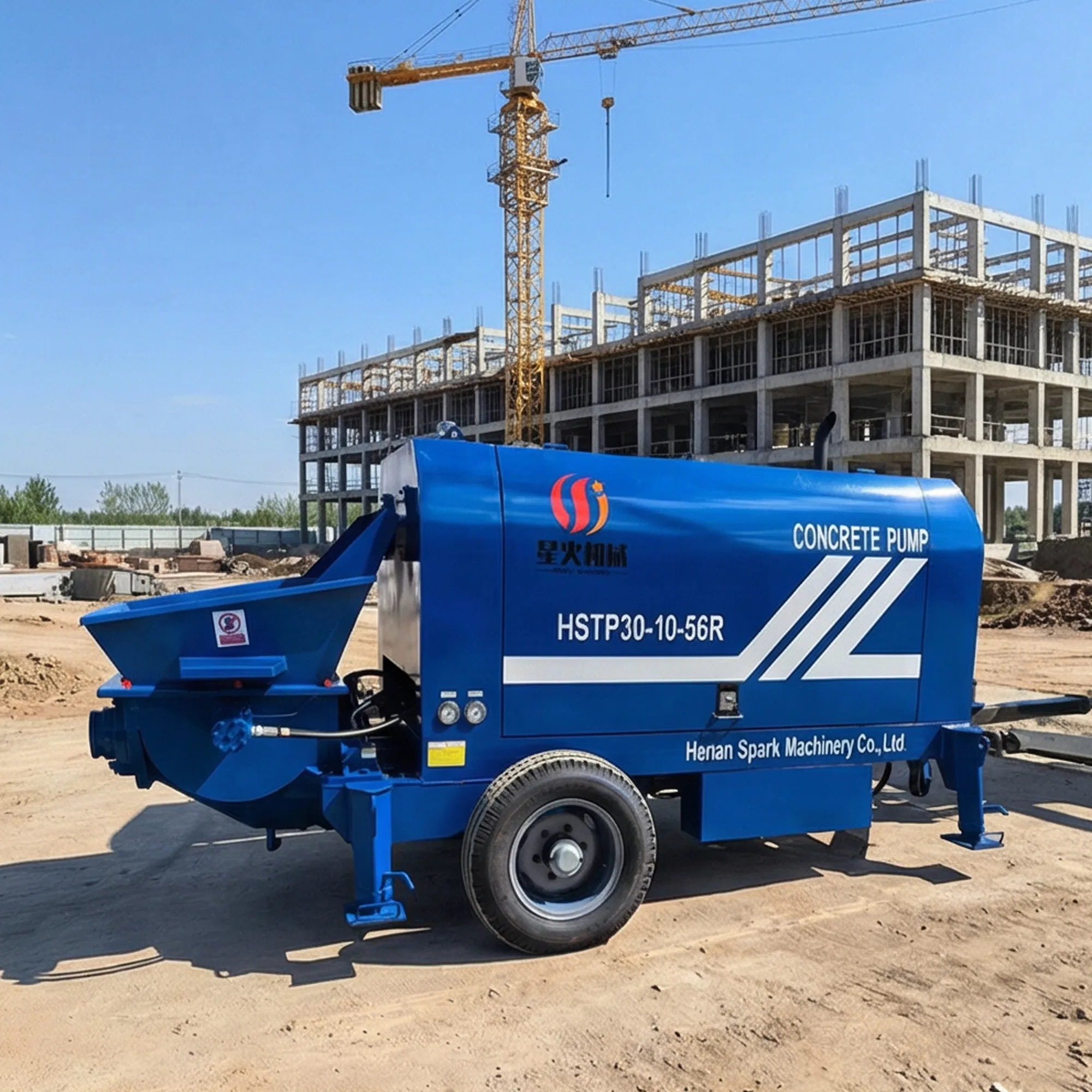 سعر المصنع 56kw ديزل كهربائي صغير محمول 30m3 40m3 مضخة خرسانة متنقلة متعددة الوظائف مركبة على شاحنة صغيرة
