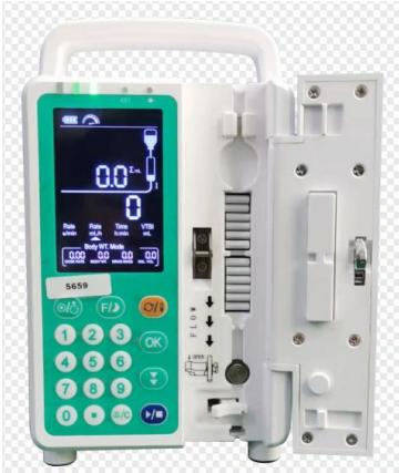 مضخة تسريب طبية كهربائية رقمية قابلة للتعديل والحجم المحمولة