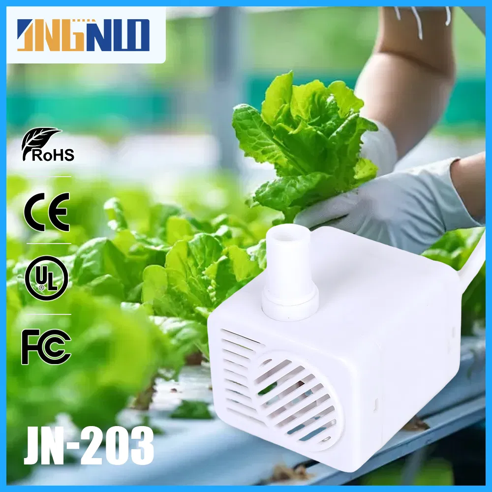 Indoor Vertical Grow Rack RoHS Large Channel Flow Aquarium Submersible Water Pump
