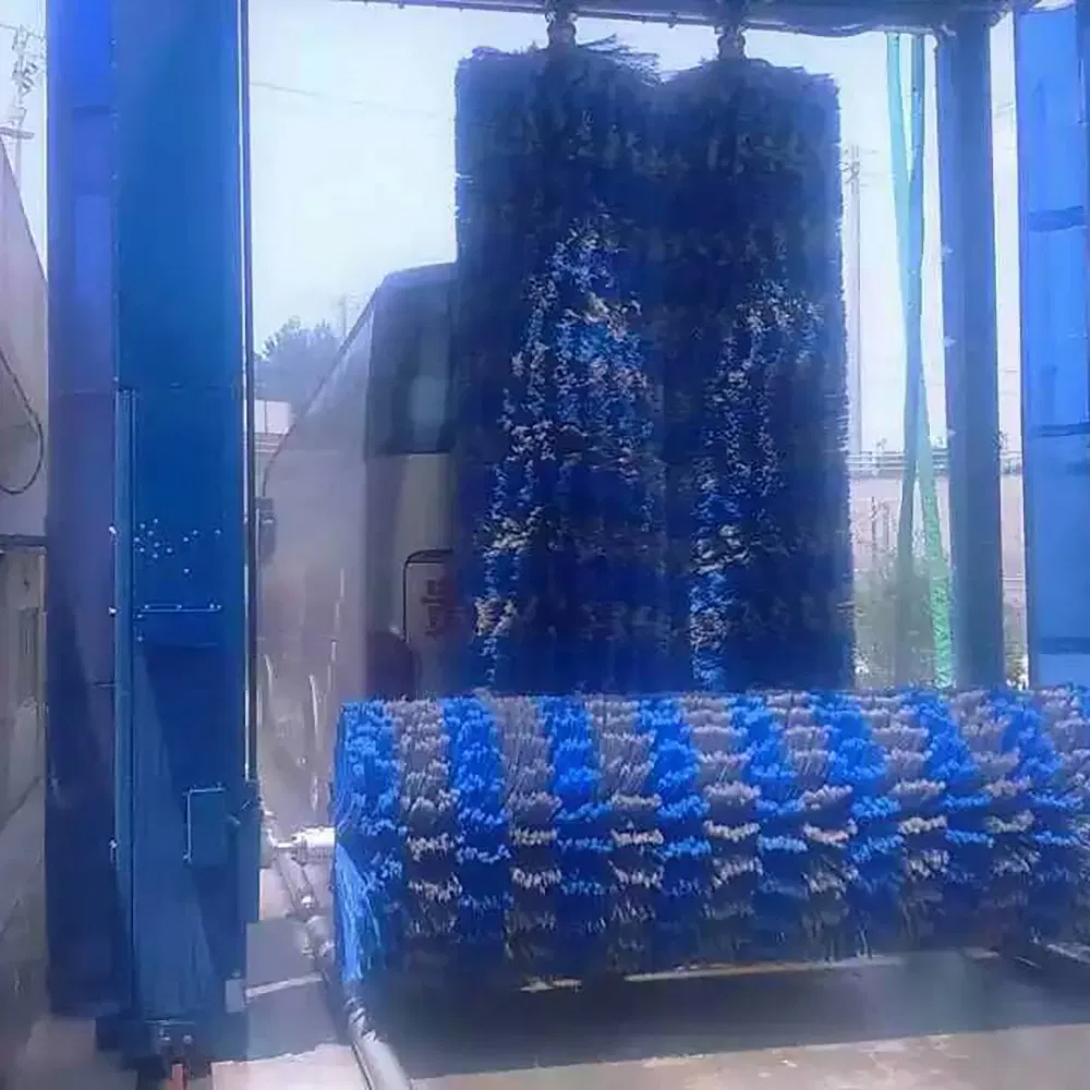نظام غسيل حافلات متقدم لإعادة تدوير المياه لتنظيف فعال أثناء المرور