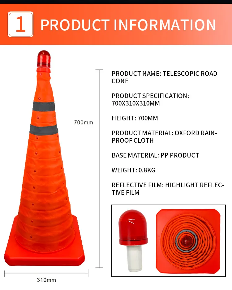 Traffic Fold Cones Detail