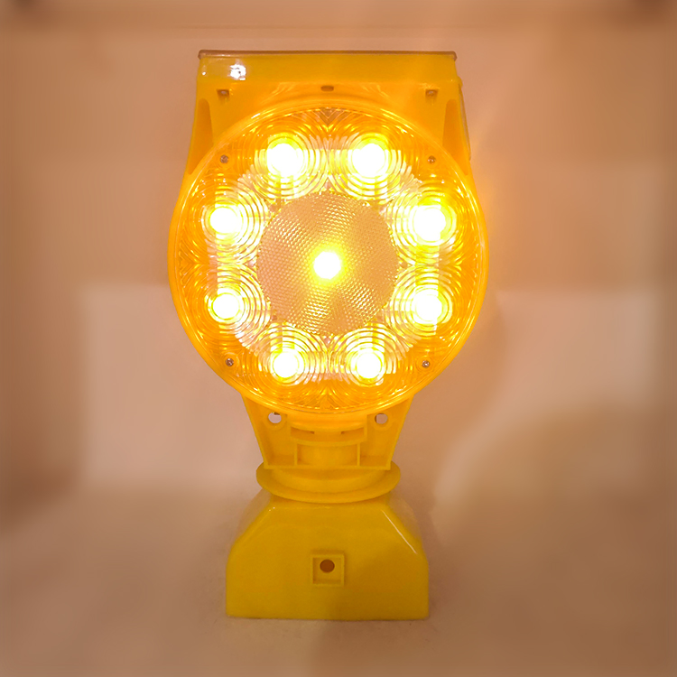 Rechargeable Solar Powered Barrier Light Barricade Caution Signal LED Warning Light
