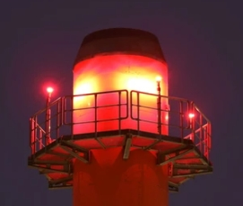 Factory Dirct Sale Nice Appearance Solar Aviation Obstruction Light for Tower