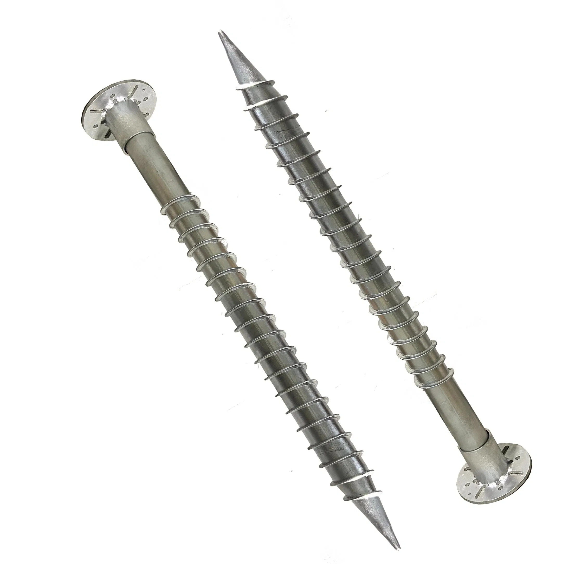 Carbon Steel Adjustable Solar Energy System Anchor Screw Pile Heavy Ground Screw