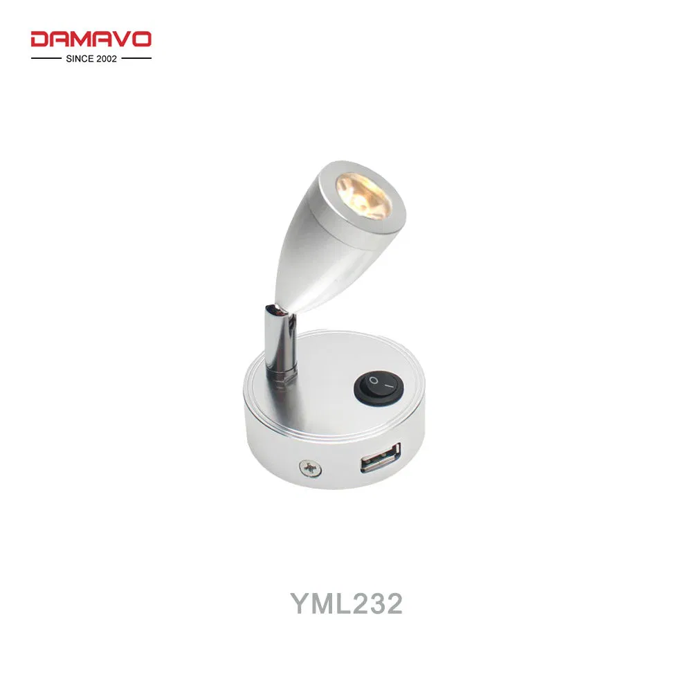 Flexible LED Bar Auto Interior Wall-Mounted Headboard Light with USB Port &amp; Touch Control EU Safety Compliant