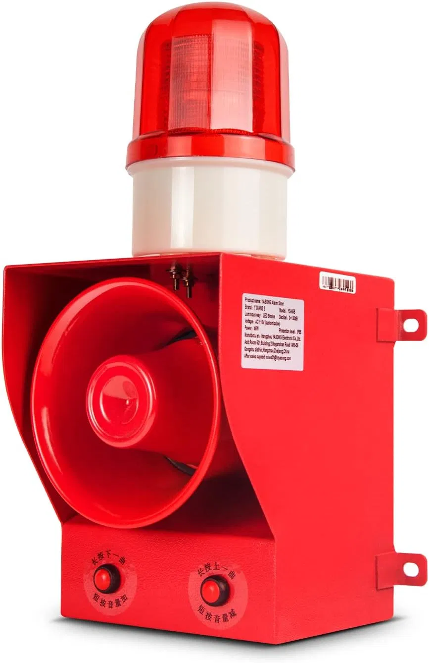 Touch-Controlled Industrial Door Alarm Light with 130 dB Alert