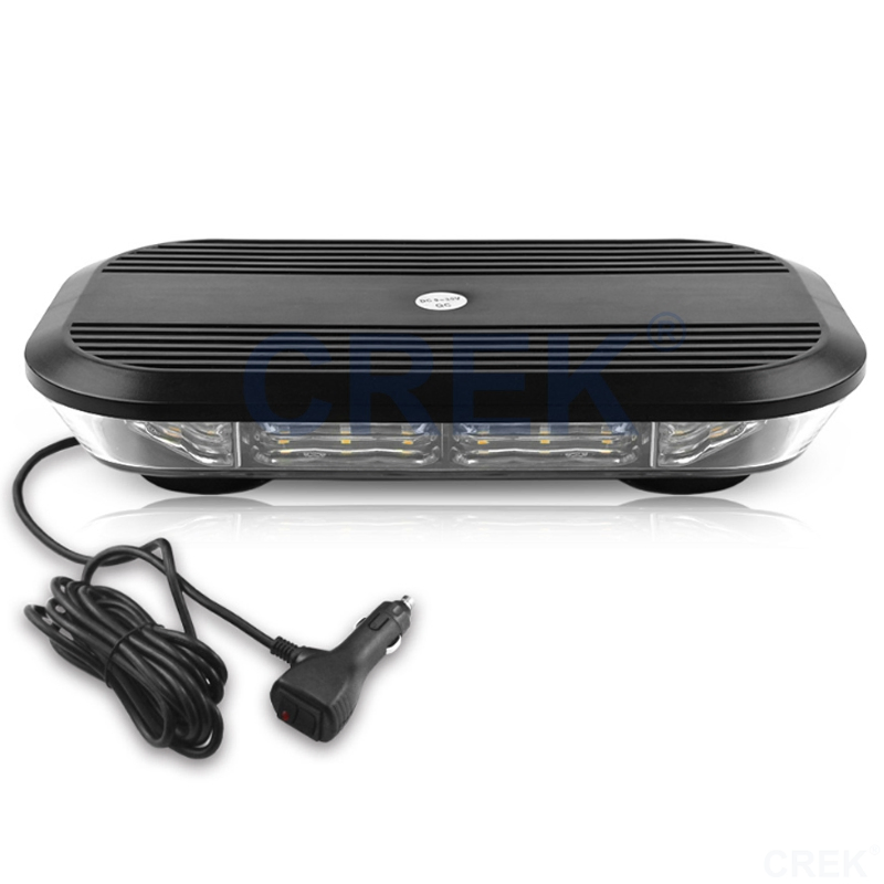 Strong Magnetic Base 12inch 12V-24V Car Truck Roof Red Blue Beacon LED Flashing Warning Light, Bus Lorry Van SUV Magnet Mounting Patrol Emergency Strobe Lamp