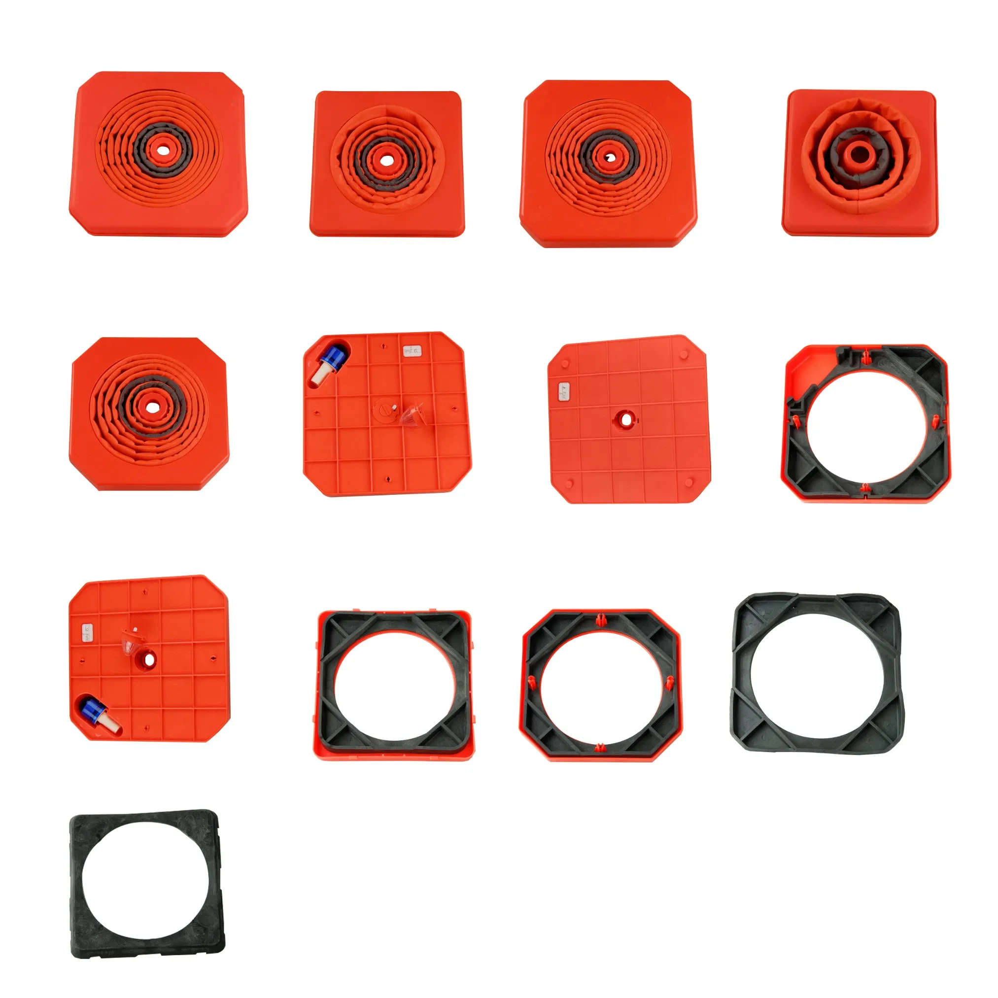 Collapsible Reflective ABS Plastic Traffic with Light Safety Cone