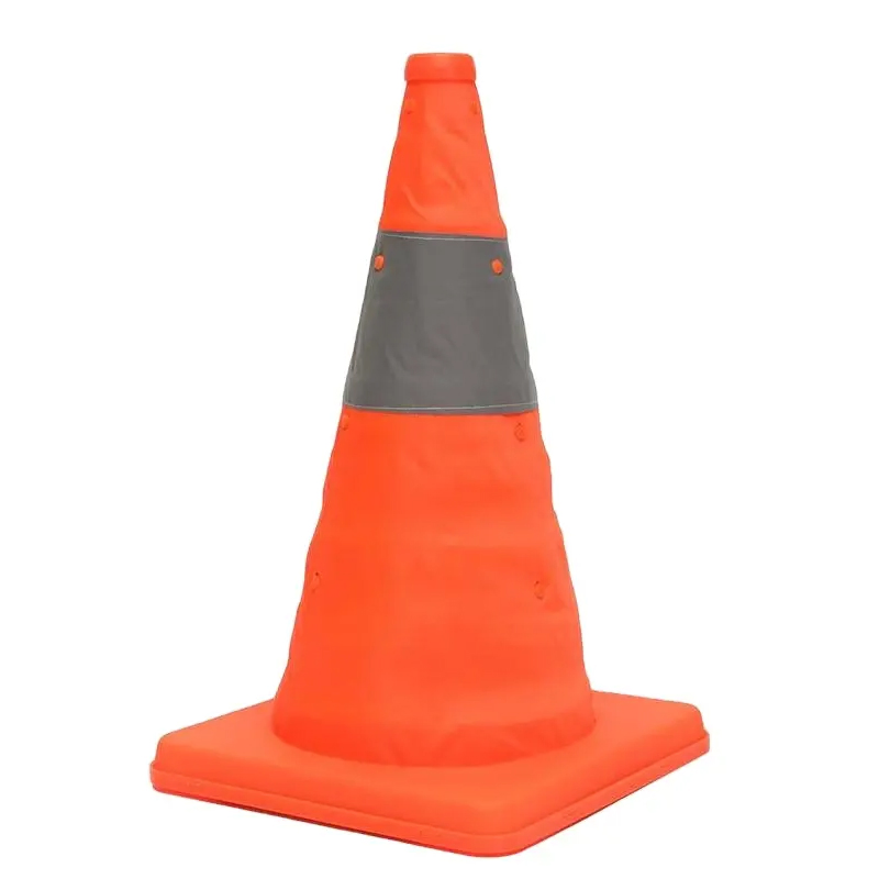 Factory Supplier Traffic Cones Suppliers Durable Warning Lights Collapsible Safety Traffic Road Cones