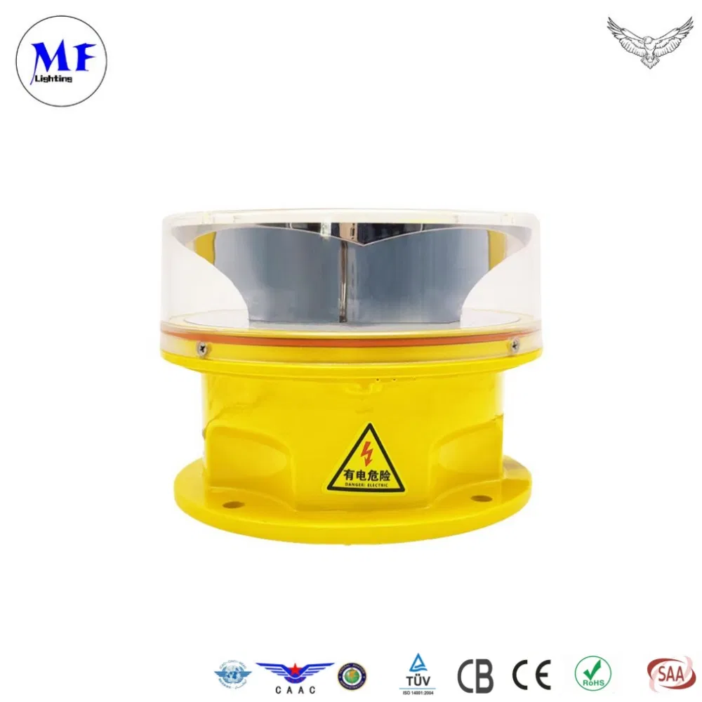 White Red Beacon LED Caution Aircraft Warning Red White Beacon Aeronautical Aviation Obstruction Obstacle Light for Telecommunication Tower High-Rise Building