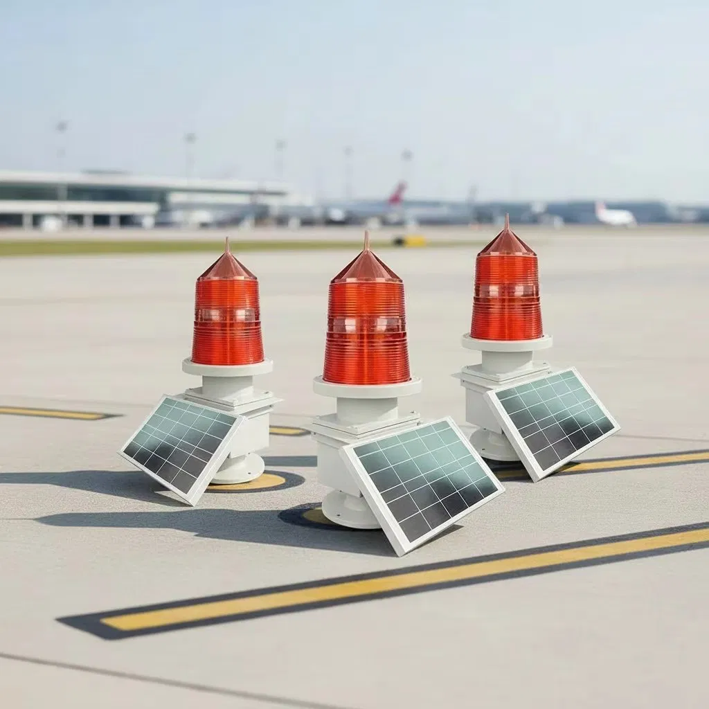 Factory Dirct Sale Nice Appearance Solar Aviation Obstruction Light for Tower