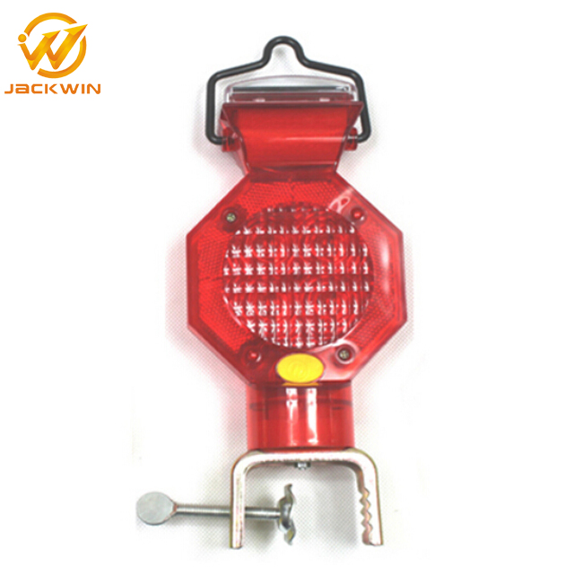 Traffic Blinking LED Solar Light Construction Site Barricade Light