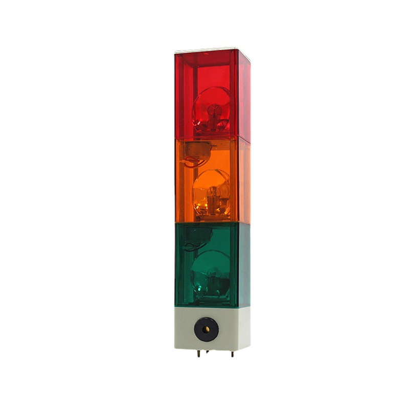 Industrial LED Signal Tower Alarm Caution Light Tower Industrial Warning Light for Machine with Buzzer 2V 24V 110V 220V