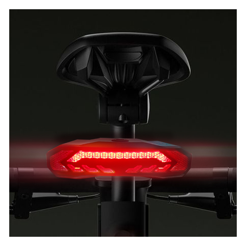 Waterproof Tail Light for Road Biking Ultra Bright USB-C Rechargeable LED Bike Tail Light with Turn Signals