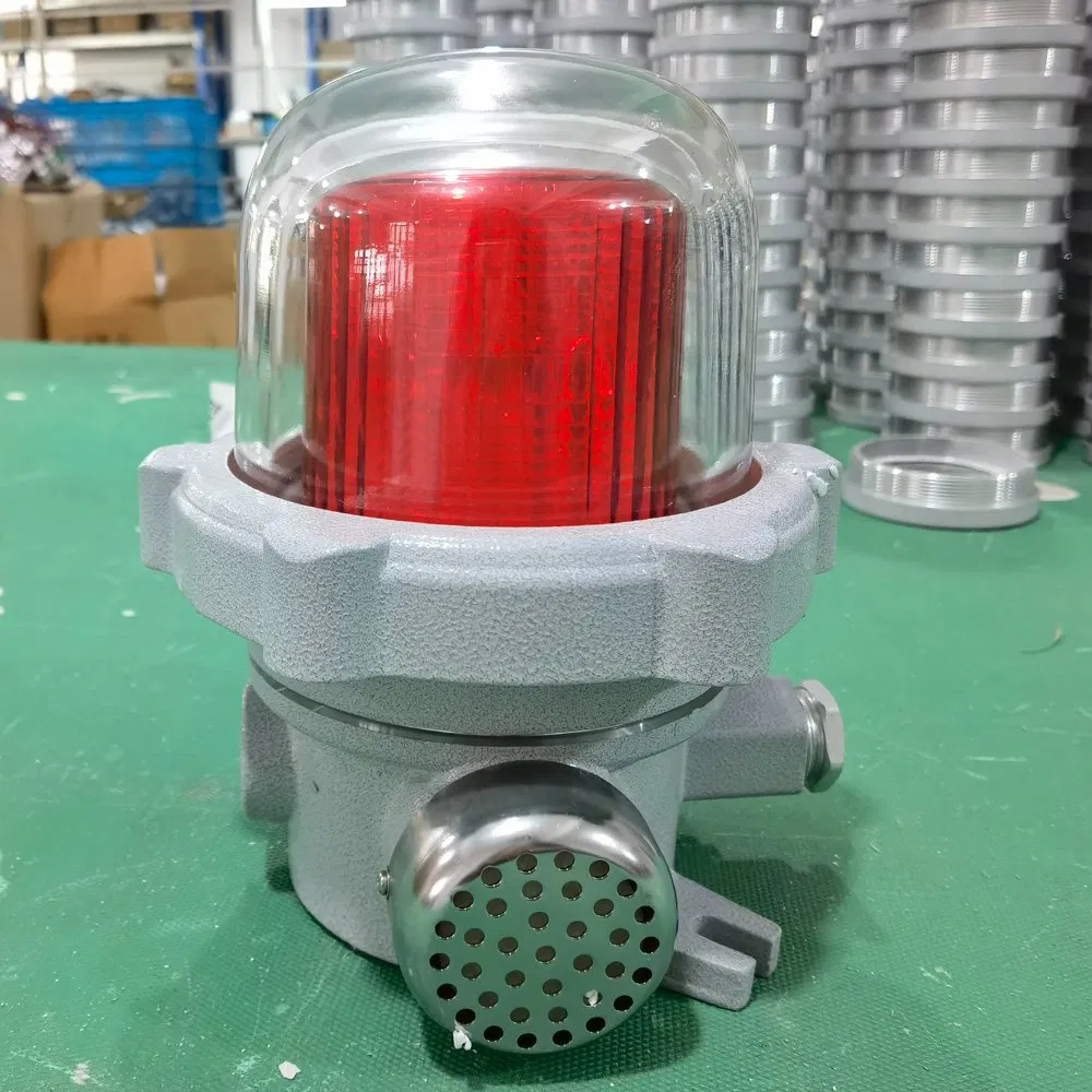 Professional Explosion Proof Flashing Audible and Visual Alarm Warning Light