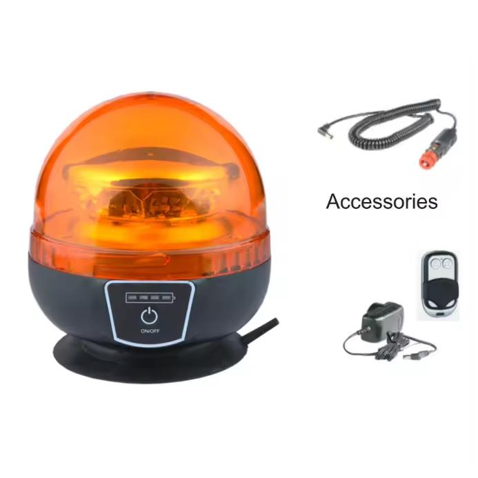 R 65 Wireless Remote Control Magnetic Mount Rechargeable Flashing LED Warning Light Beacon