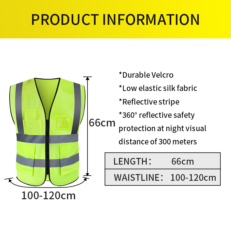Wholesale Custom Color Working Vest High Visibility Reflective Safety Vest