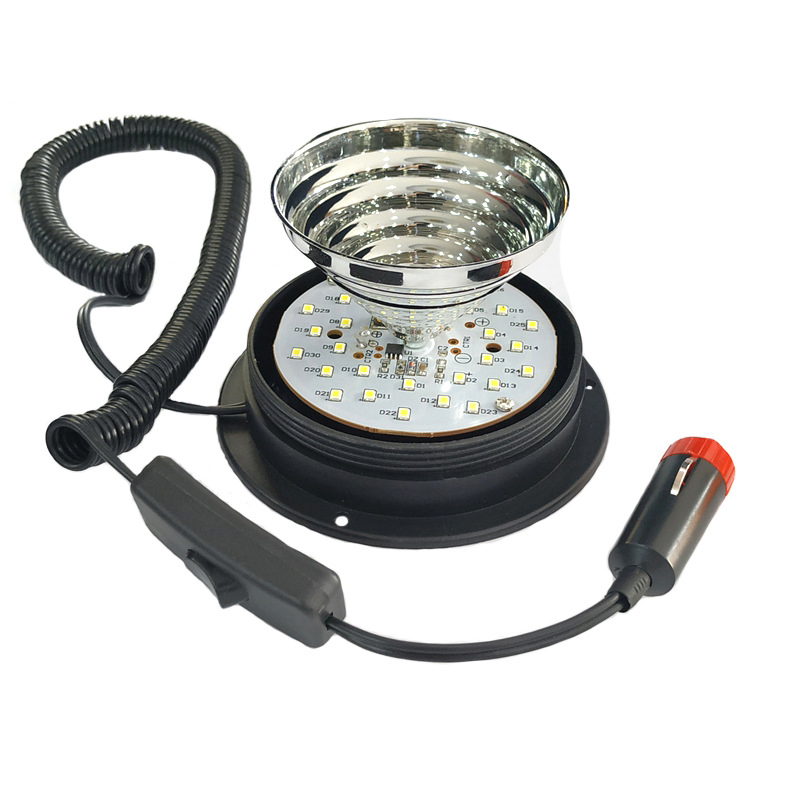 Beacon LED Strobe Lights Magnetic and Screw Mount Rooftop Strobe Rotating Lamp White Red Blue Amber Warning Flashing Forklift Lights