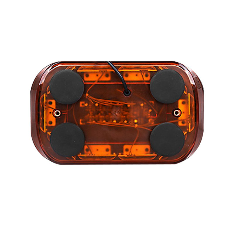 Strong Magnetic Base 12inch 12V-24V Car Truck Roof Red Blue Beacon LED Flashing Warning Light, Bus Lorry Van SUV Magnet Mounting Patrol Emergency Strobe Lamp