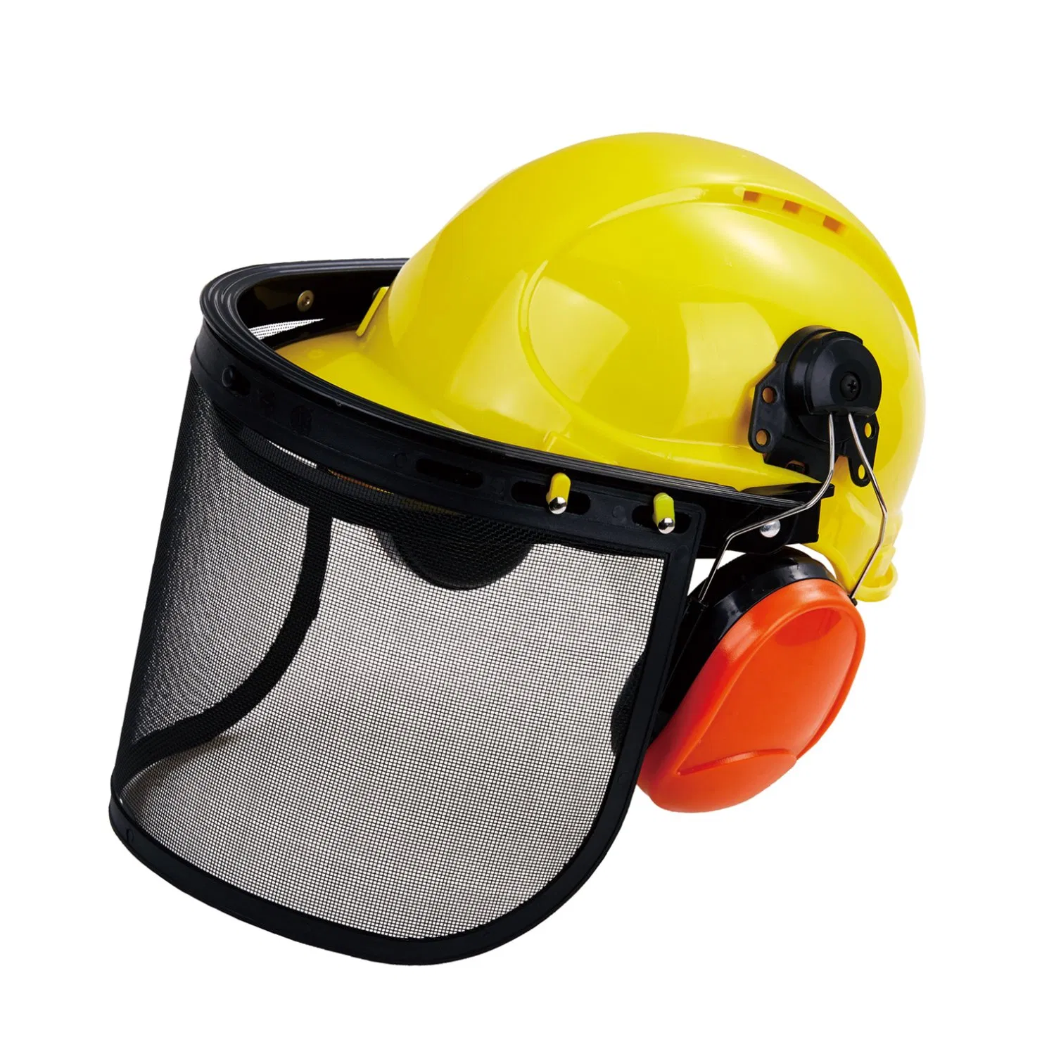 Hve001 CE Standard Safety Helmet with Wire Mesh Face Shield and Earmuffs