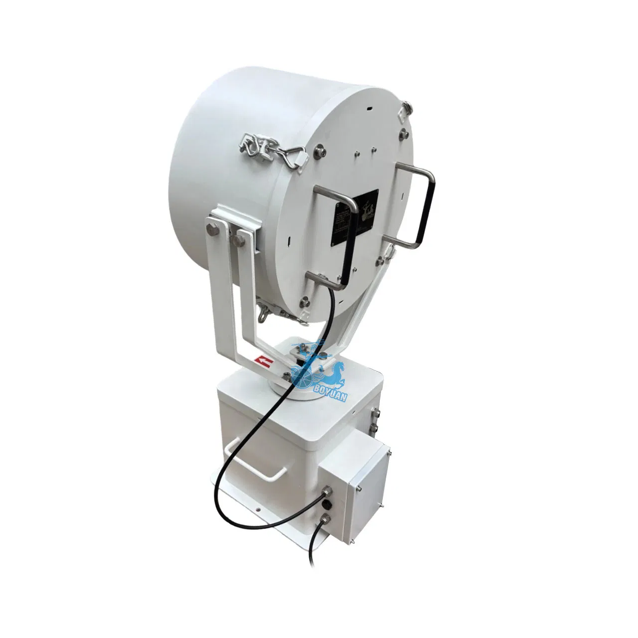 Marine LED Searchlight Designed for Long-Range Navigation, 2° Narrow Beam 1-6 Km, Manual/Remote Options, Stainless-Steel Build for Ports and Coastal Defense