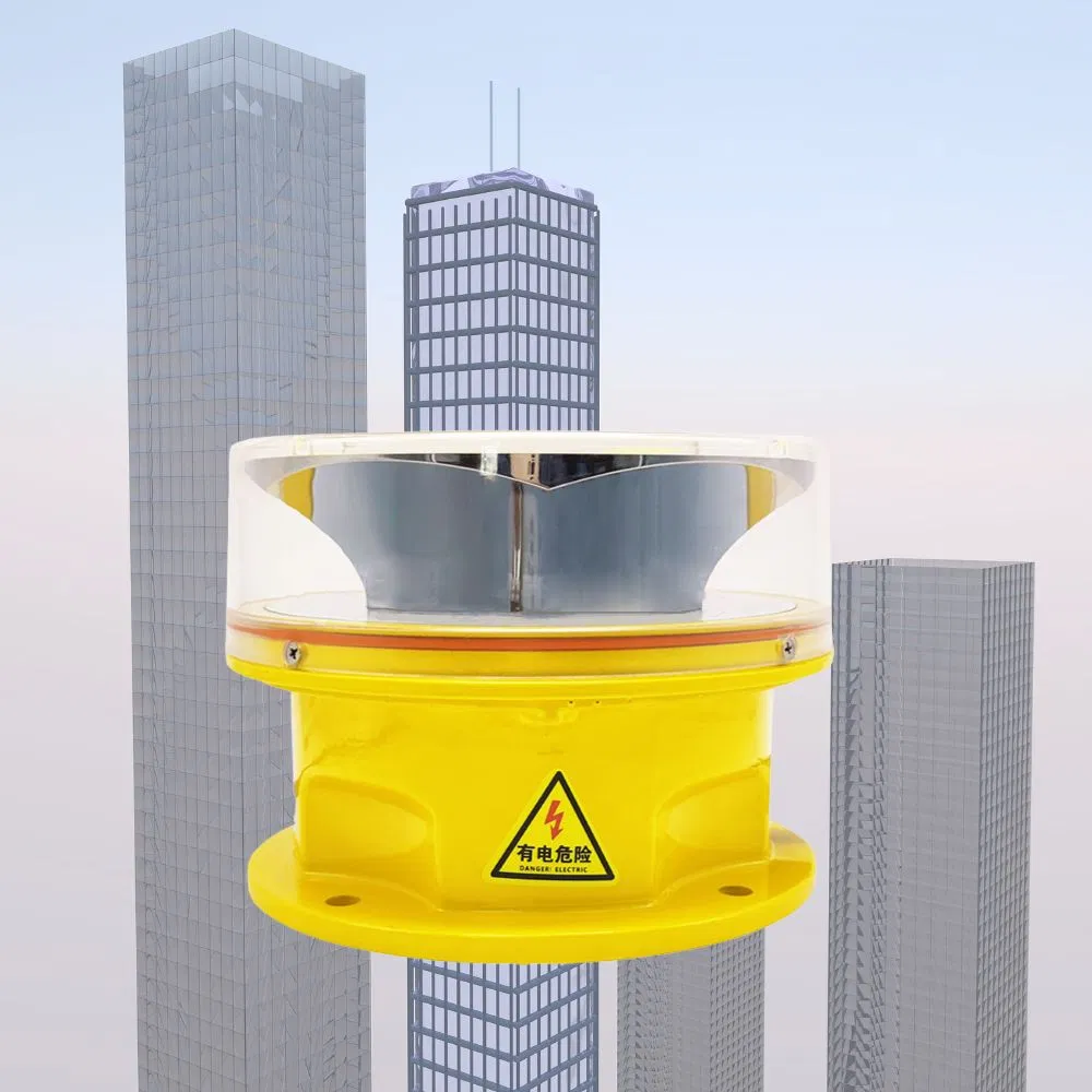 White Red Beacon LED Caution Aircraft Warning Red White Beacon Aeronautical Aviation Obstruction Obstacle Light for Telecommunication Tower High-Rise Building