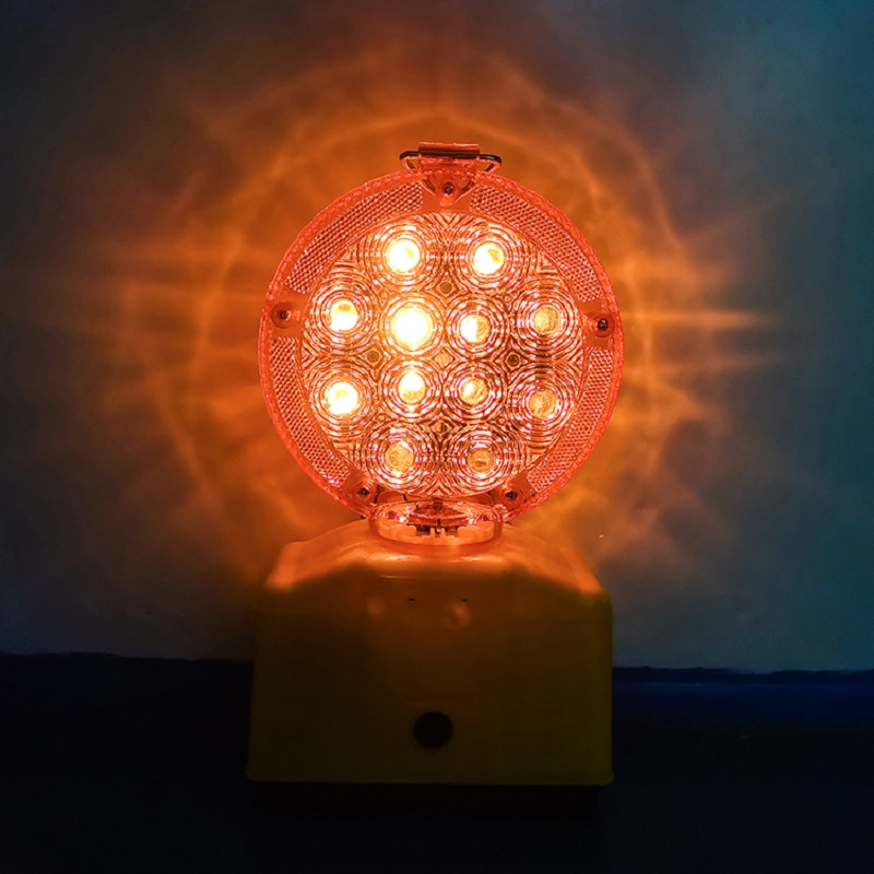 Portable Flow Flashing LED Construction Site Light Traffic Warning Light Lamp