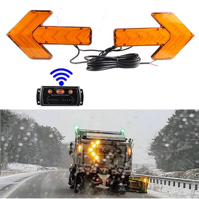 Wireless Control Warning Traffic Flashing Emergency LED Arrow Indicator Light