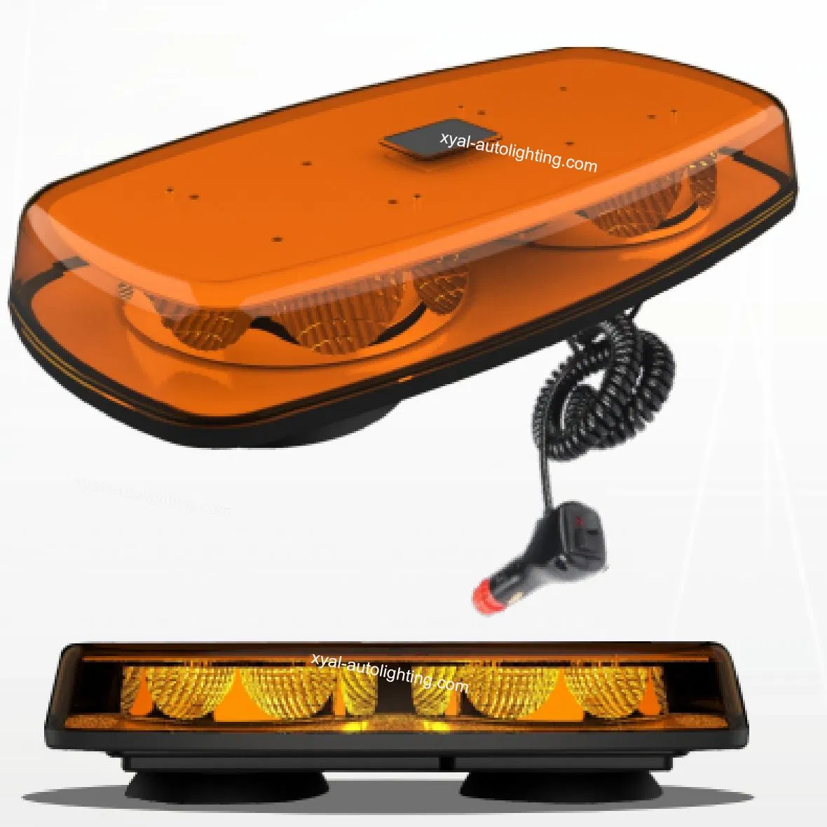 12V-24V IP65 Waterproof Magnetic Mount Mini LED Strobe Light Bar Amber Offroad Mining Emergency Warning Light