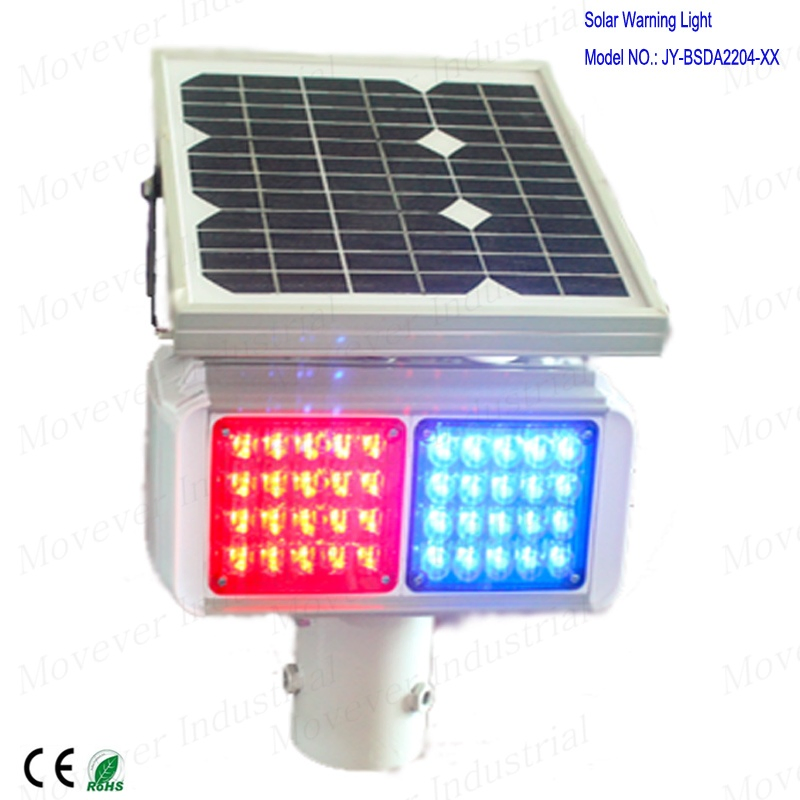 Solar Warning Light Strobe Light Waterproof Caution Light Road Safety Construction Site