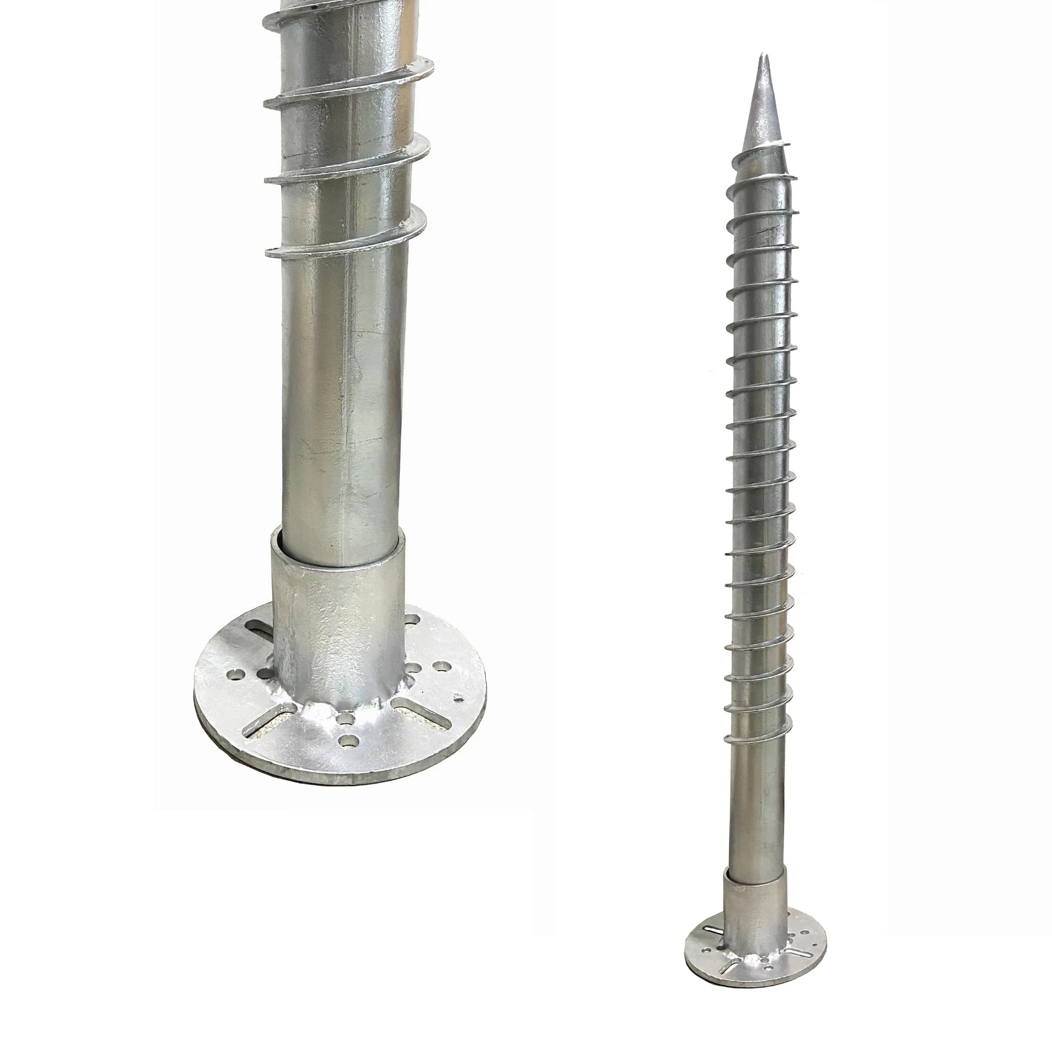 Carbon Steel Adjustable Solar Energy System Anchor Screw Pile Heavy Ground Screw