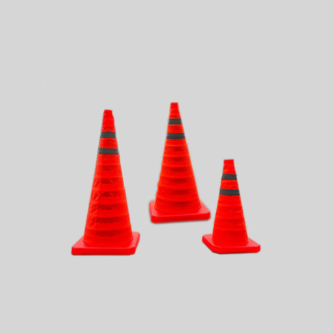 Cheap Price Telescopic Safety Reflective Foldable Barrel Car Traffic Emergency Light Warning Roadblock Road Cone
