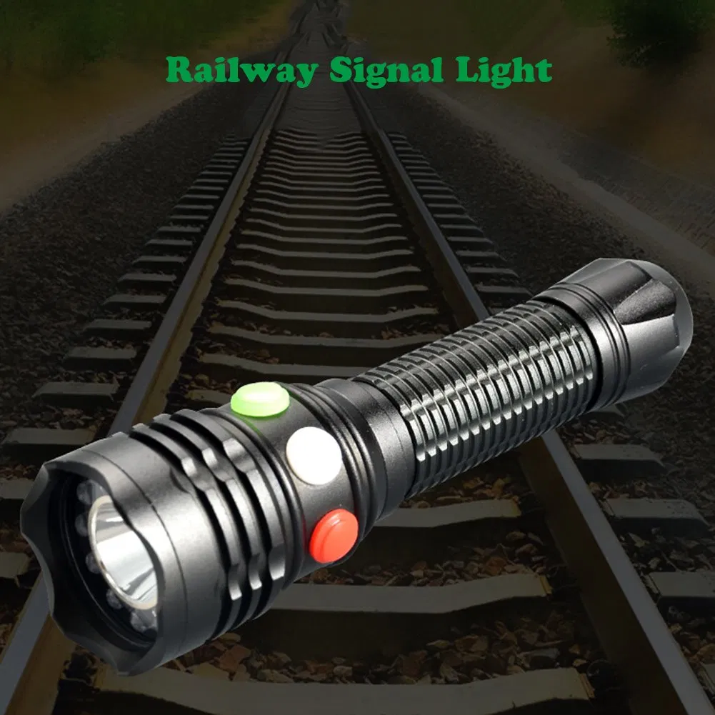 Yichen Rechargeable Railway Signal LED Work Light with 3 Colors and Magnet Base
