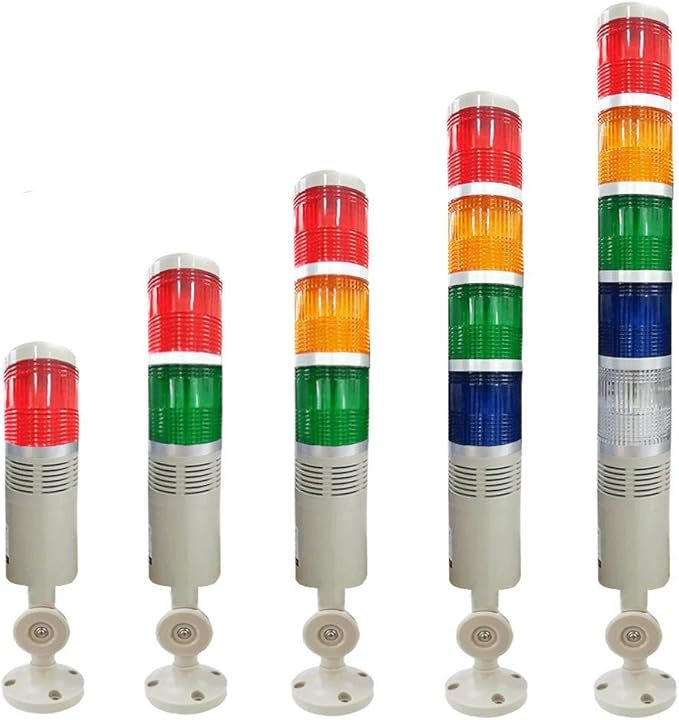 5 Colors Flash LED Light with Buzzer Alarm LED Industrial Warning Signal Tower Light