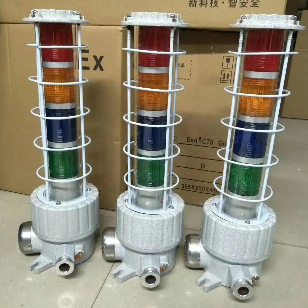 Explosion Proof Three-Color Emergency Warning Alarm Siren 180dB with Strobe Light