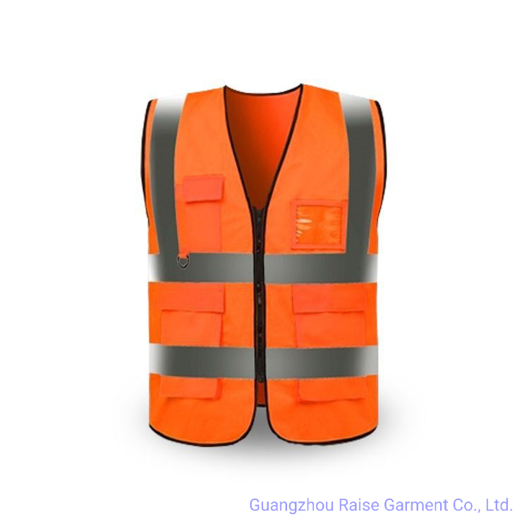 Wholesale Workwear Hi-Vis Reflective Safety Vest with Multi-Pockets