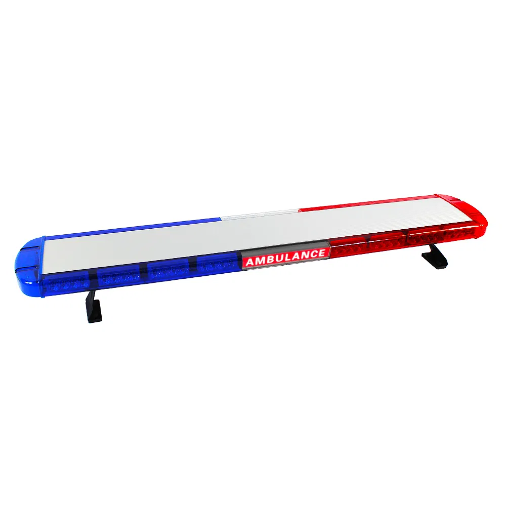 Red Blue LED Warning Flashing Lightbar with Luminous Sign for Vehicle Roof 517LC-Lt