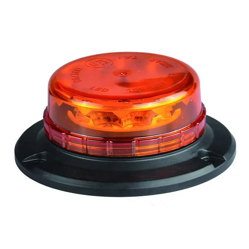 4 Flash Modes 12V-24V Amber Strobe Emergency Warning Lights for Vehicles