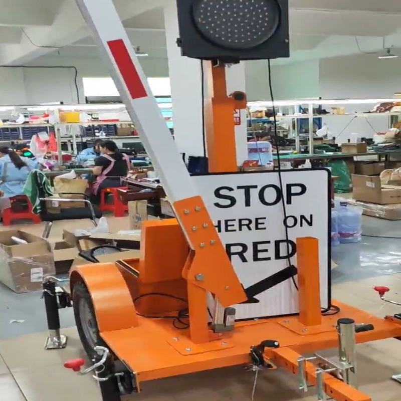 Flagpole Auxiliary Device Traffic Light Traffic Temporary Obstruction Afad Trailer