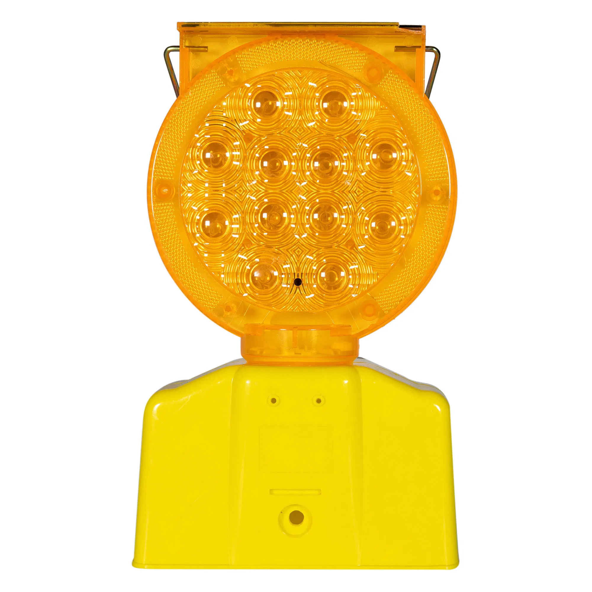 Road Barricade Blinking Flashing Beacon Traffic Sign Light Warning Safety Amber LED Solar Warning Light