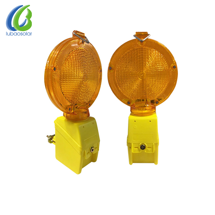 Portable Design Construction Site Security Traffic Barricade Warning Light LED Signal Lamp