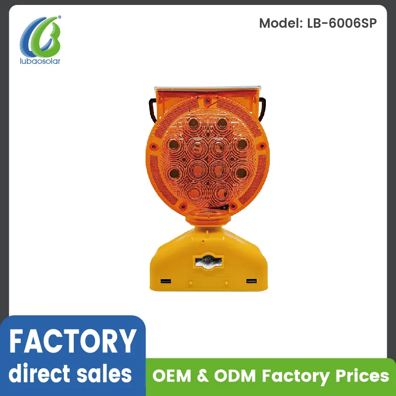 Solar Charging Construction Site Light