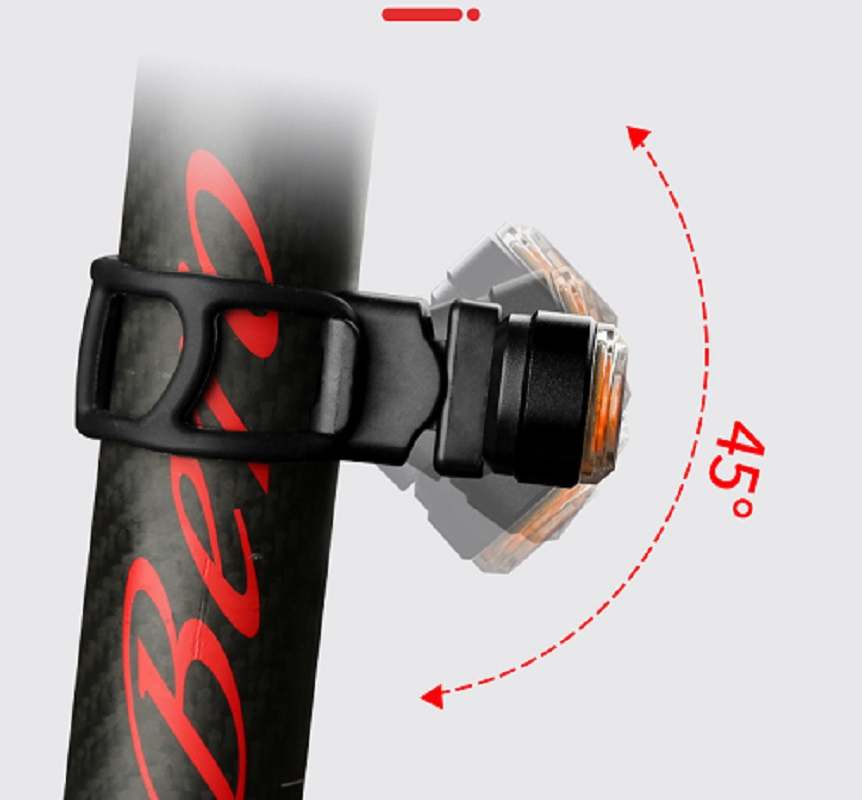 Wireless Bicycle Turn Signal Light with Remote Control USB Rechargeable Esg16730