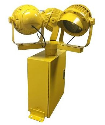 Factory Price IP66 UV Aluminum Stainless Steel 304 Three Heads Heliport Beacon Light Airport Rotating Beacon Light for Helipad Runway Helipad Taxiway