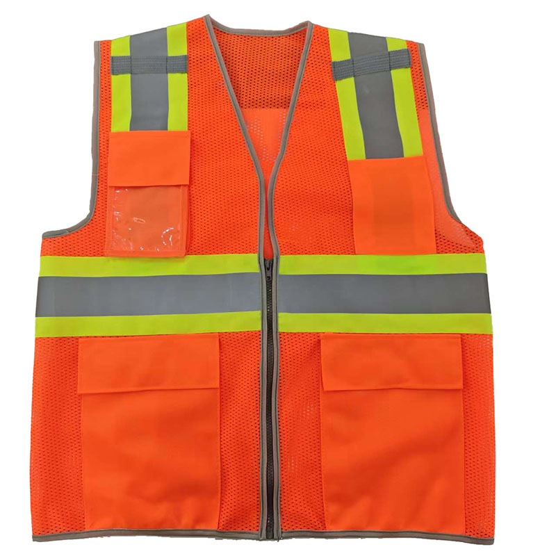 Custom Reflective Vest with Logo Printing Suitable for Sanitation Traffic Fire Protection Work Clothes Construction Site Safety Work Clothes