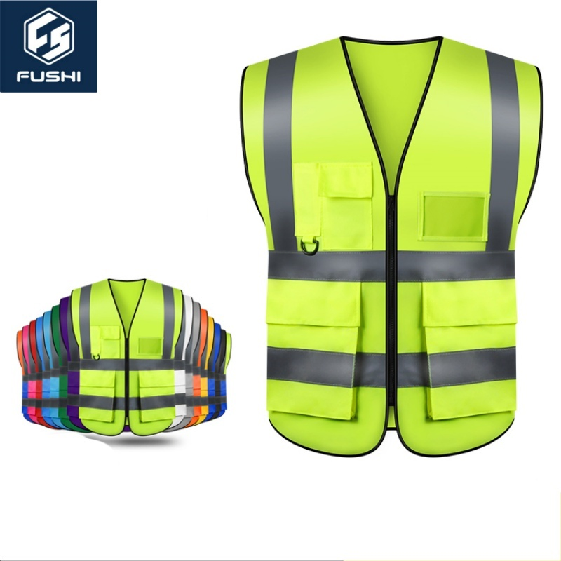 Lightweight Safety Vest Made From 100% Durable Polyester Safety Jacket Reflective Clothing