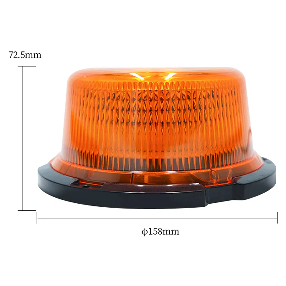 12-24V LED Super Bright LED Traffic Light LED Rotating Warning Light Strobe Beacon Light with Magnetic Mount for Tractor Truck
